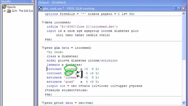 SAS- Contrasts Interactions смотреть онлайн