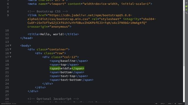 Vertical Align - Bootstrap 5 Alpha Responsive Web Development and Design смотреть онлайн
