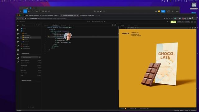 Threejs Live Coding - Chocolate Landing Page using R3F смотреть онлайн