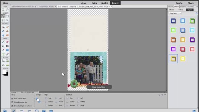 Printable Christmas Card process video смотреть онлайн