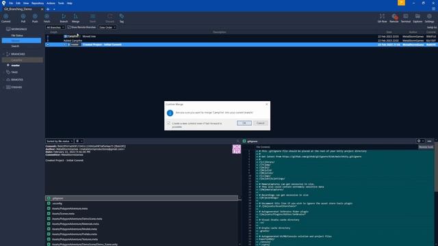 Branching and Merging with Git for Unity - Version Control Basics Part 3 смотреть онлайн