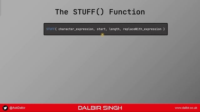 The STUFF Function in SQL Server смотреть онлайн