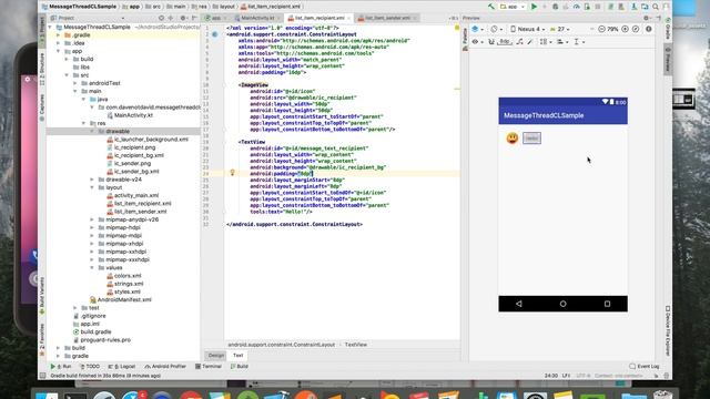 Using ConstraintLayout for a Message Thread UI смотреть онлайн