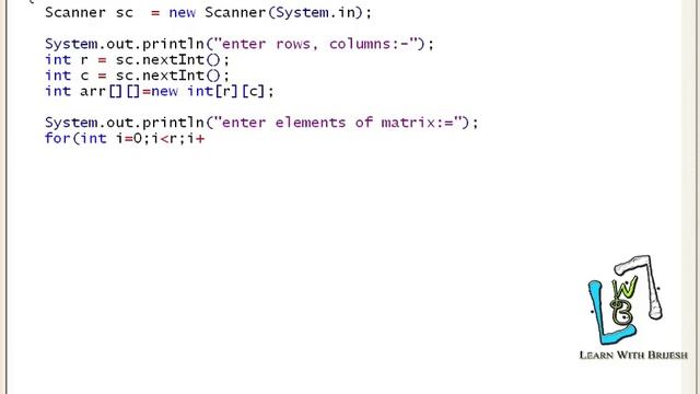 18 How to find Transpose of matrix in java смотреть онлайн