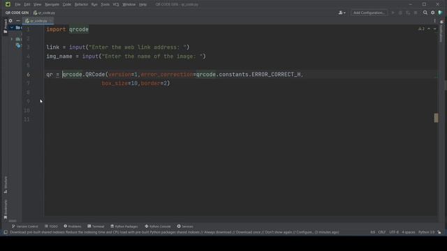 How to generate a QR code using python | PYTHON | QRCODE смотреть онлайн
