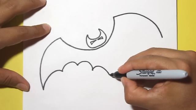 ? Como dibujar MURCIELAGO para HALLOWEEN ? How to draw a Halloween bat ? Dibujos faciles смотреть онлайн