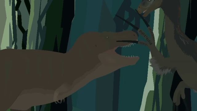 t-rex vs therizinossaurus/stick nodes dinosaur animation смотреть онлайн