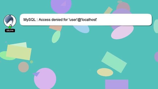 MySQL : Access denied for 'user'@'localhost' смотреть онлайн