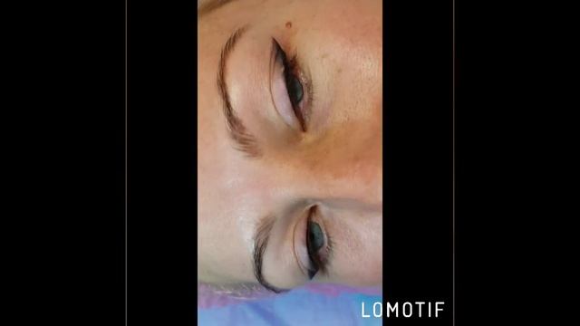 Татуаж век теневая растушевка, сразу после процедуры. смотреть онлайн