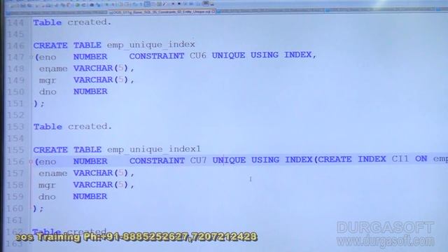 Oracle Tutorial || Oracle| Sql Constraints Part - 2 by basha смотреть онлайн