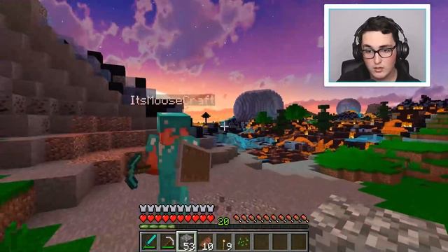 24 HOUR LUNAR MOON AND RED SUN MINECRAFT CHALLENGE!