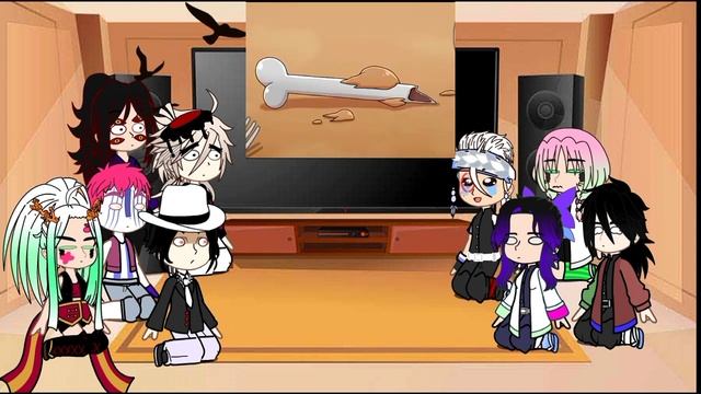Uppermoons and hashira react to funny animation смотреть онлайн