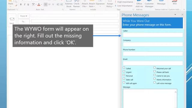 While Your Were Out Microsoft Outlook Add-In смотреть онлайн