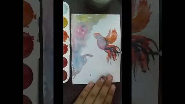 Рисуем калибри |Рисуем самым простым акварелью. смотреть онлайн