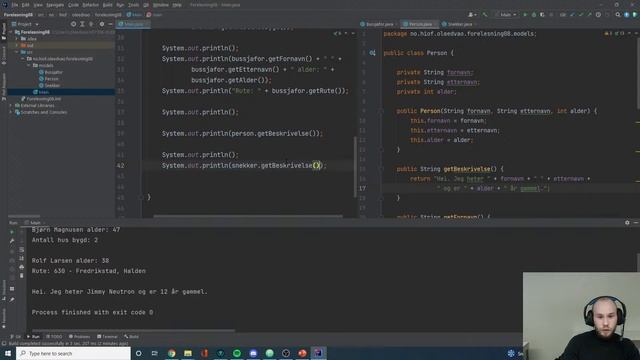 Programmering 2 - 08 - Arv forts, toString() Override смотреть онлайн