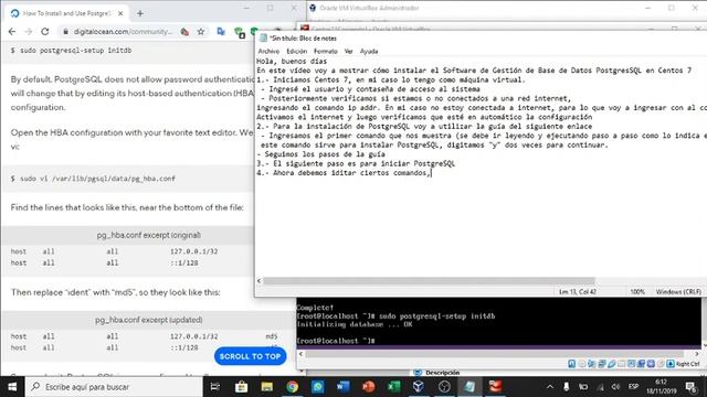 Intalación de PostgreSQL en Centos 7 смотреть онлайн