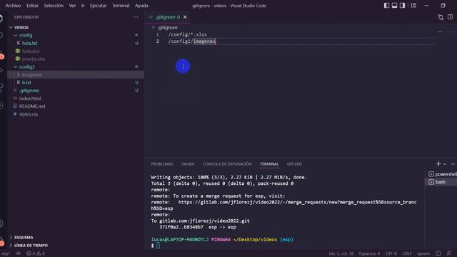 GIT gitignore ignora archivos de tus proyectos смотреть онлайн