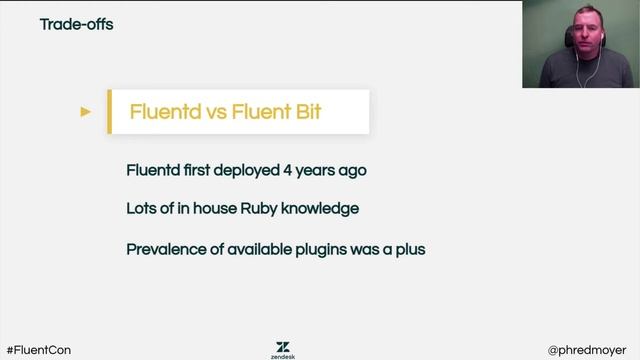 Lightning Talk: Fluentd at Scale; Keys to successful Logging Syndication - Fred Moyer, Zendesk смотреть онлайн