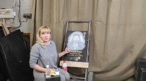 MB4 Как обновить портрет на старом памятнике из гранита.