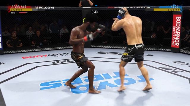 UFC 4 STERLING VS ALDO JOSE LEGENDARY MODE SIM смотреть онлайн
