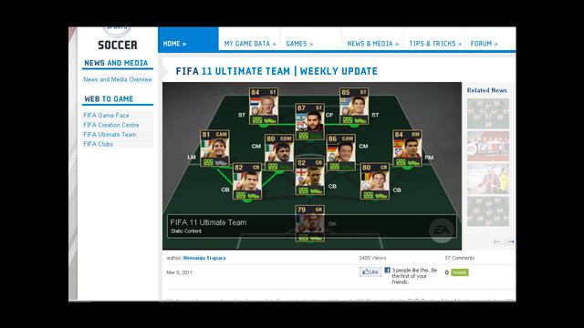 FIFA 11 Ultimate Team Update and IF Players Update 1 смотреть онлайн
