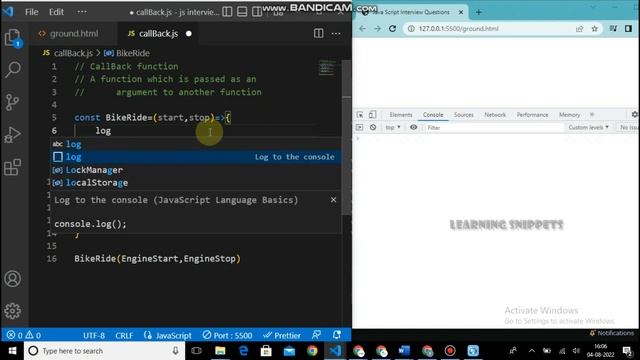 What is Callback function? with Example - JavaScript Interview Series - Part 2 смотреть онлайн