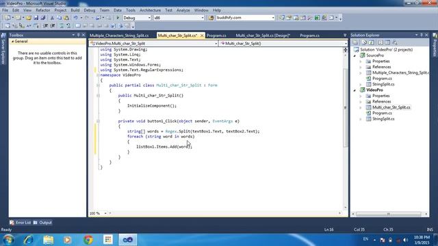 How to Split String using Multi Char String in C# with regex Method смотреть онлайн