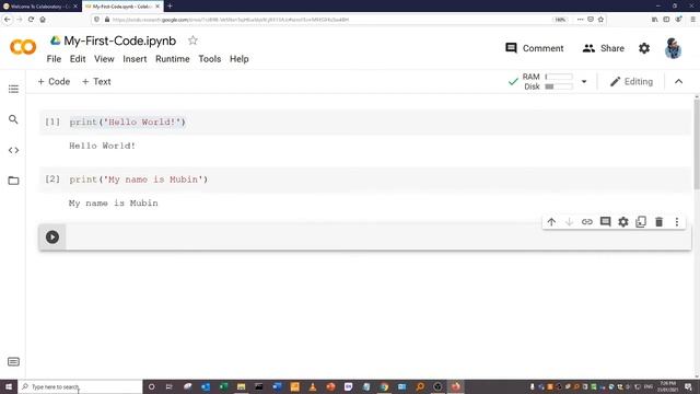 Write your First Code in Python | Google Colab смотреть онлайн