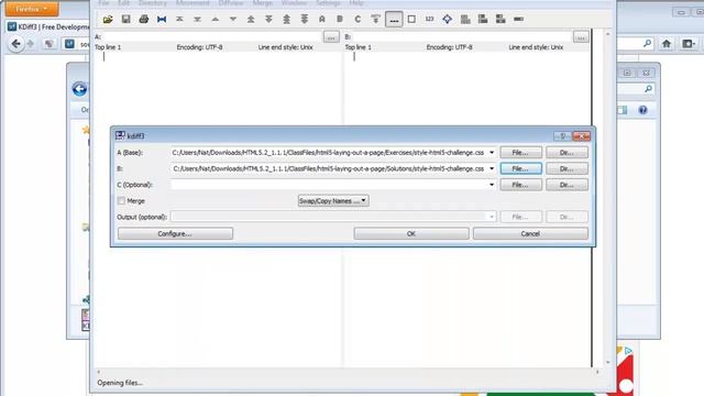KDiff3 - Comparing Files смотреть онлайн