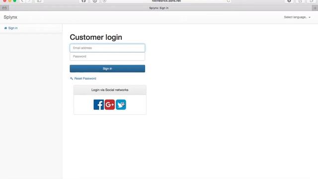 Social login to Splynx portal смотреть онлайн