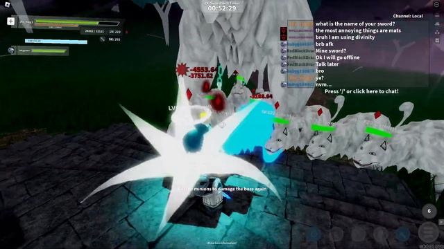 ROBLOX Sword Blox Online: Rebirth Easy Bug, Easy Mini Boss Floor 14