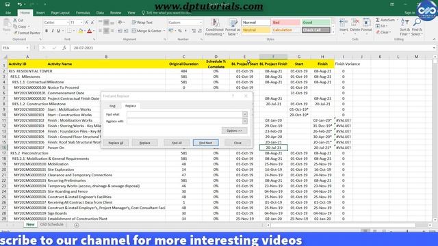 PRIMAVERA P6 Date Formats In Excel– Quick Data Hack || Primavera Tricks || dptutorials смотреть онлайн