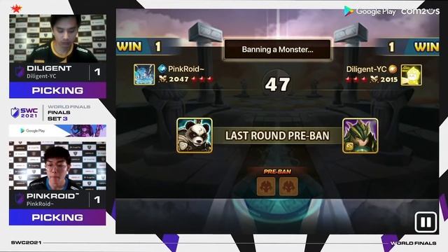 SWC2021 WORLD FINAL! Diligent vs PinkRoid (BO5) - Summoners War смотреть онлайн