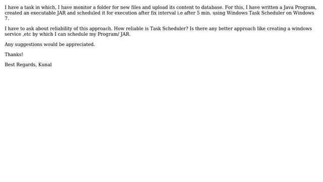 Reliable way to create scheduler for executing Java program in Windows смотреть онлайн