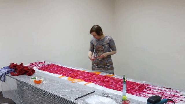 Шарф свалять просто! Валяю много и все шарфы покупают! Мокрое валяние для начинающих Алена Арт смотреть онлайн