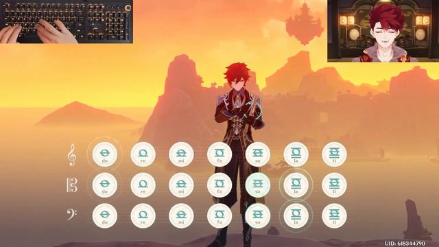 Beautiful lyre play in Genshin Impact смотреть онлайн