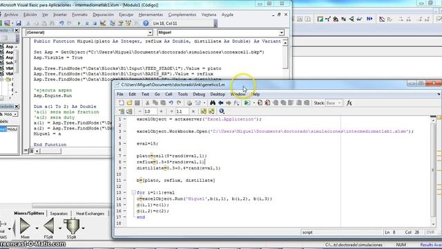 Optimization Using Matlab Excel (VBA) Aspen Plus смотреть онлайн