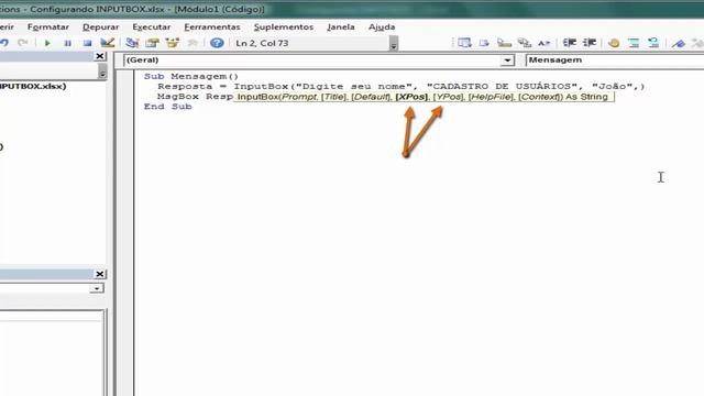 O que é e como usar o inputBox смотреть онлайн