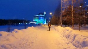 4K Walking in SIBERIAN CITY || SURGUT || ПРОГУЛКА ПО ГОРОДУ СУРГУТ || WINTER || ЗИМА || RELAX AUDIO