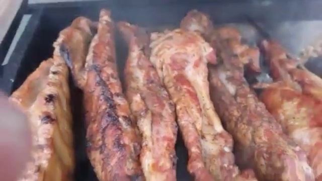 Мангал + коптильня.