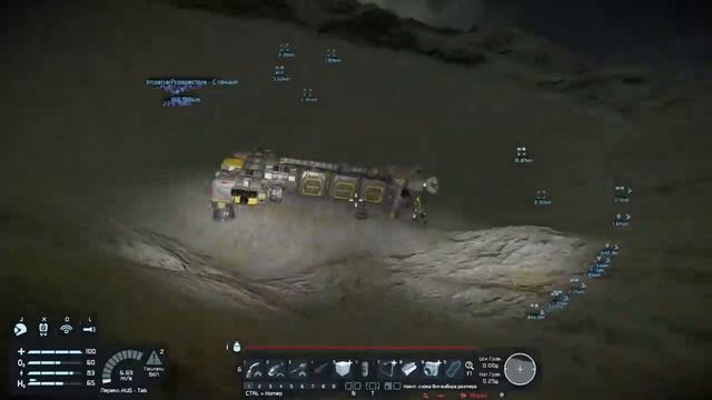 Space Engineers, играю впервые, 13, луна (спутник планеты), новая база, много ресурсов, станции смотреть онлайн