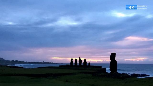 Easter Island Sunset and Sunrise Rapa Nui TimeLapse смотреть онлайн