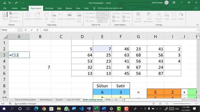 Mövzu 8. MS Excel 2019. Birinci hissə. Dərsdən videoyazı смотреть онлайн