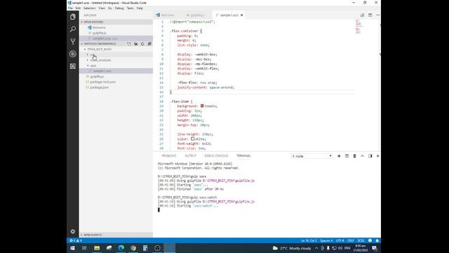 Creating SCSS File and HTML File смотреть онлайн