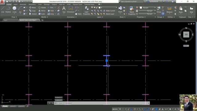 LISP BỐ TRÍ CỘT VÀO LƯỚI TRỤC смотреть онлайн