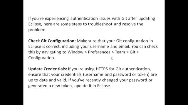 git auth fails after eclipse update смотреть онлайн