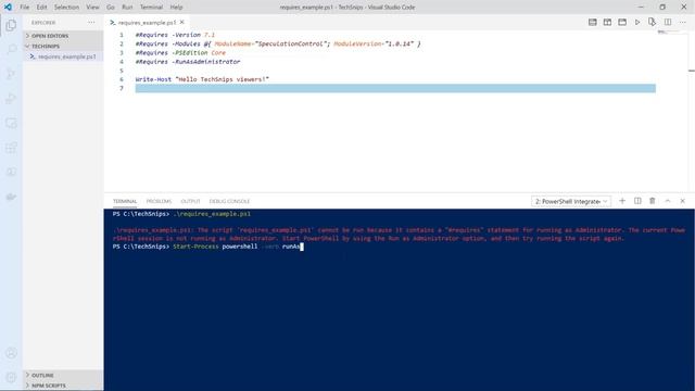 How to Use PowerShell 7.1 #Requires Statements to Validate Your Scripts Requirements Before Running смотреть онлайн