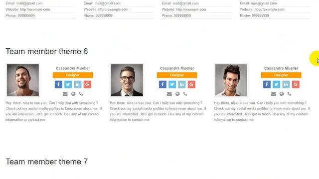 JAG Bootstrap Responsive Team Members смотреть онлайн