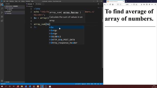PHP Questions | Find average of array смотреть онлайн