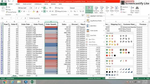 Excel 2013 Tutorial - Conditional Formatting, Format as Table and Cell Styles смотреть онлайн